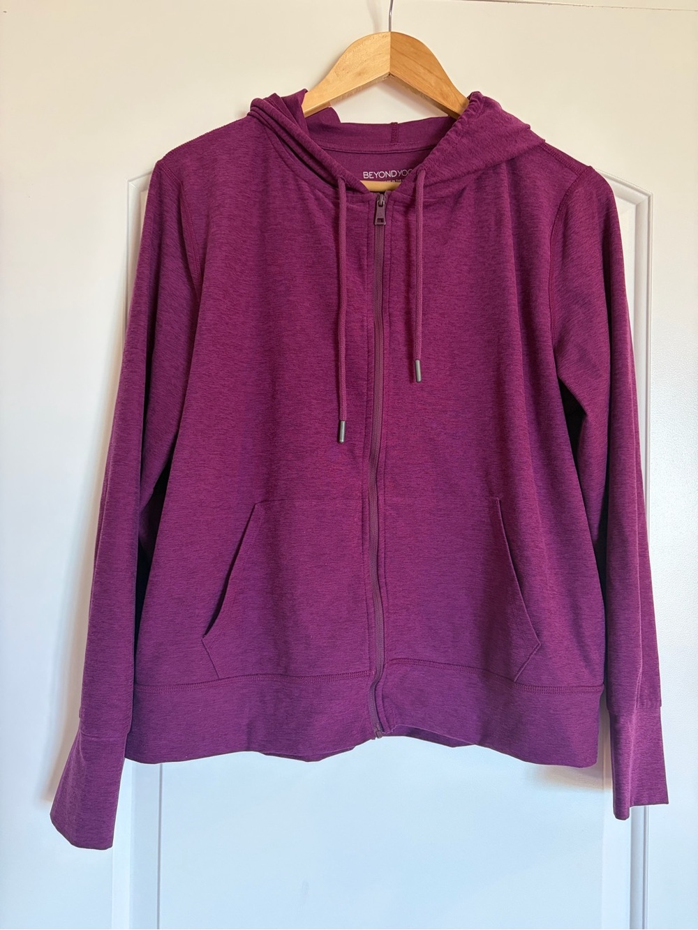 Beyond yoga spacedye everyday joggers and full zip. Purple, L. EUC. 2 pieces! - Picture 8 of 16